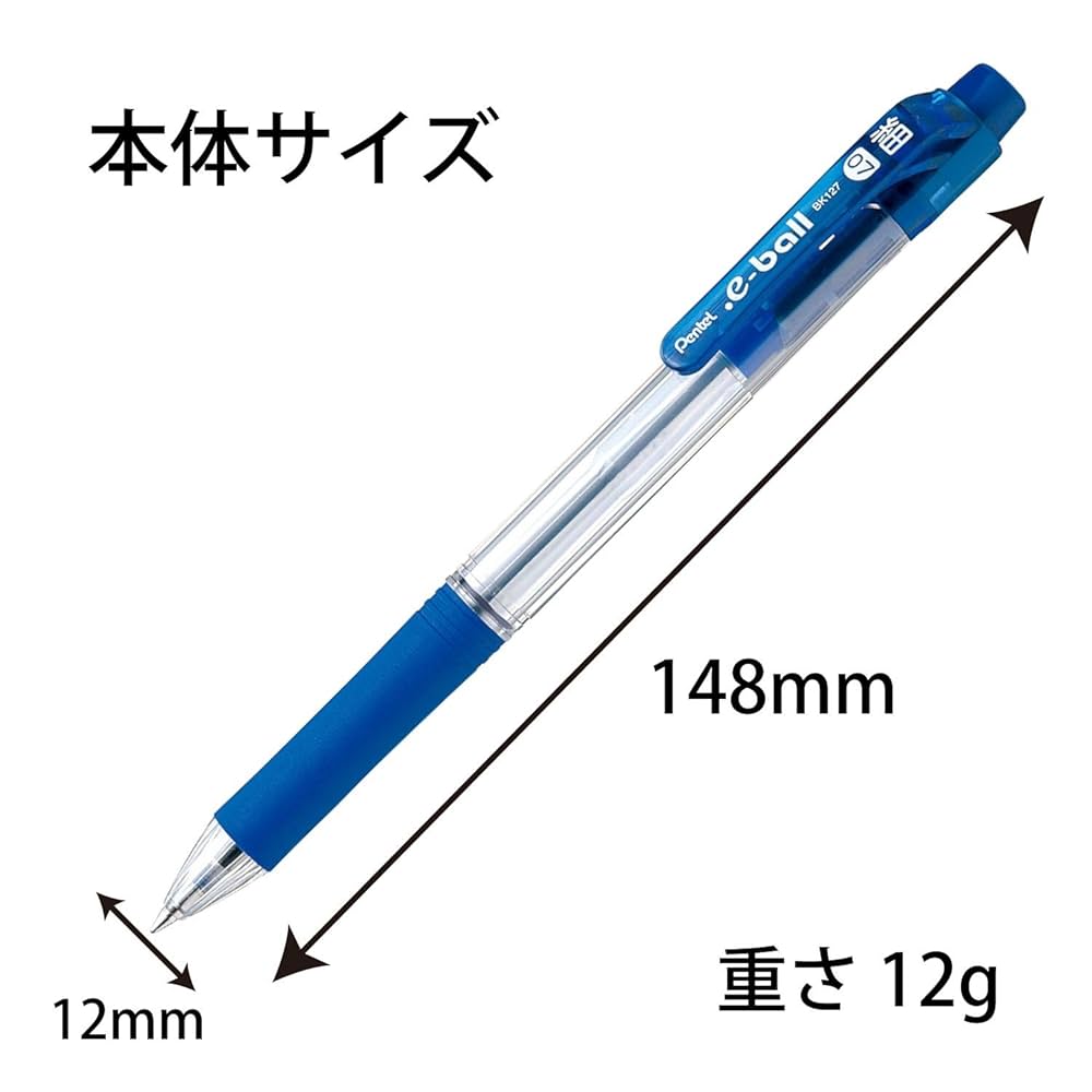 ぺんてる 油性ボールペン ドットイー BK127-B 0.7赤 10本 tf8su2k Amazon.co.jp: ぺんてる 油性ボールペン ドットイー BK127-B 0.7